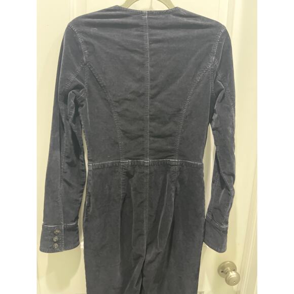 Free People Jovi Corduroy Long Sleeve 70’s Jumpsuit Sz S - Picture 10 of 14